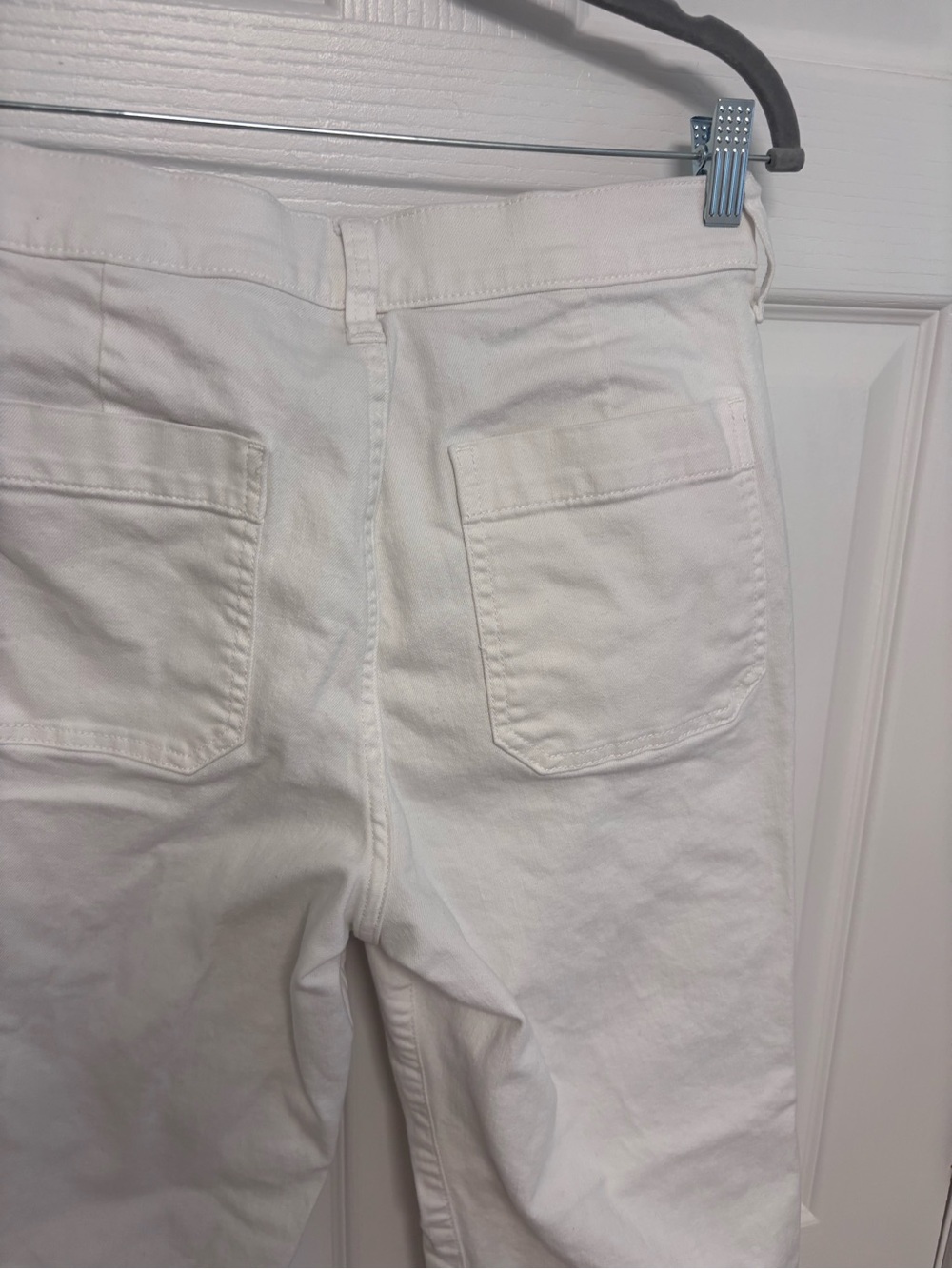 J. Crew Full length Slim White Wide Leg Jeans in white - Picture 11 of 15